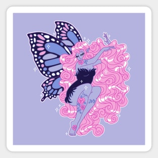 Blue Monarch Fairy Magnet